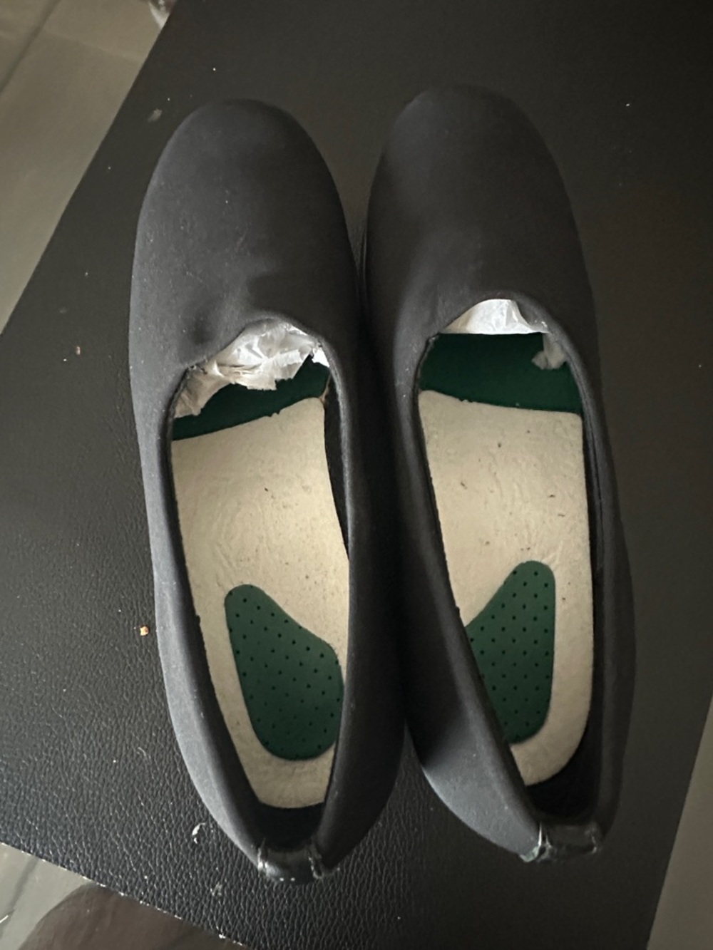 Women’s Black Slip-On Comfort Flats